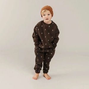 Rylee and Cru Lightening Bolt Sweatshirt and Sweatpants set